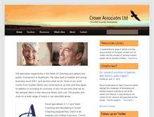 Tablet Screenshot of crowe-associates.co.uk